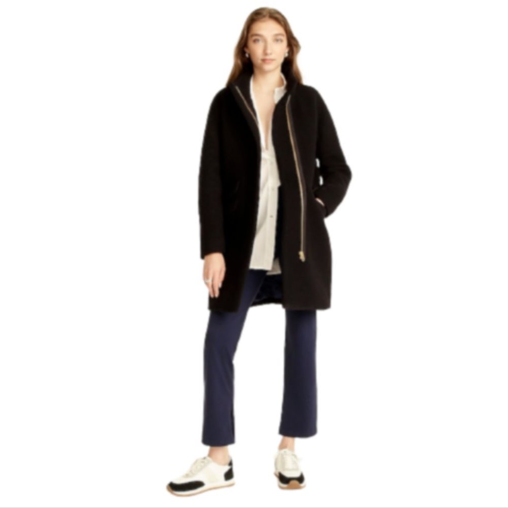 J. Crew Black Wool Pea Coat - Picture 2 of 10
